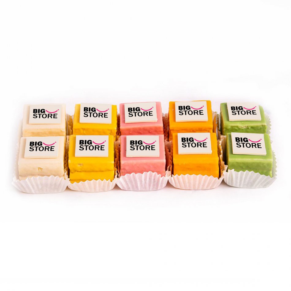 Petit Fours met logo/foto - 10 st