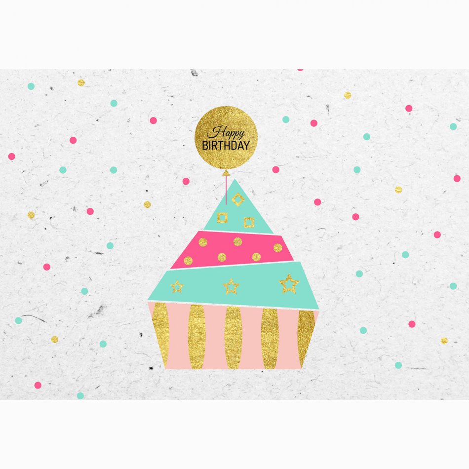 Verjaardag Cup Cake Dots