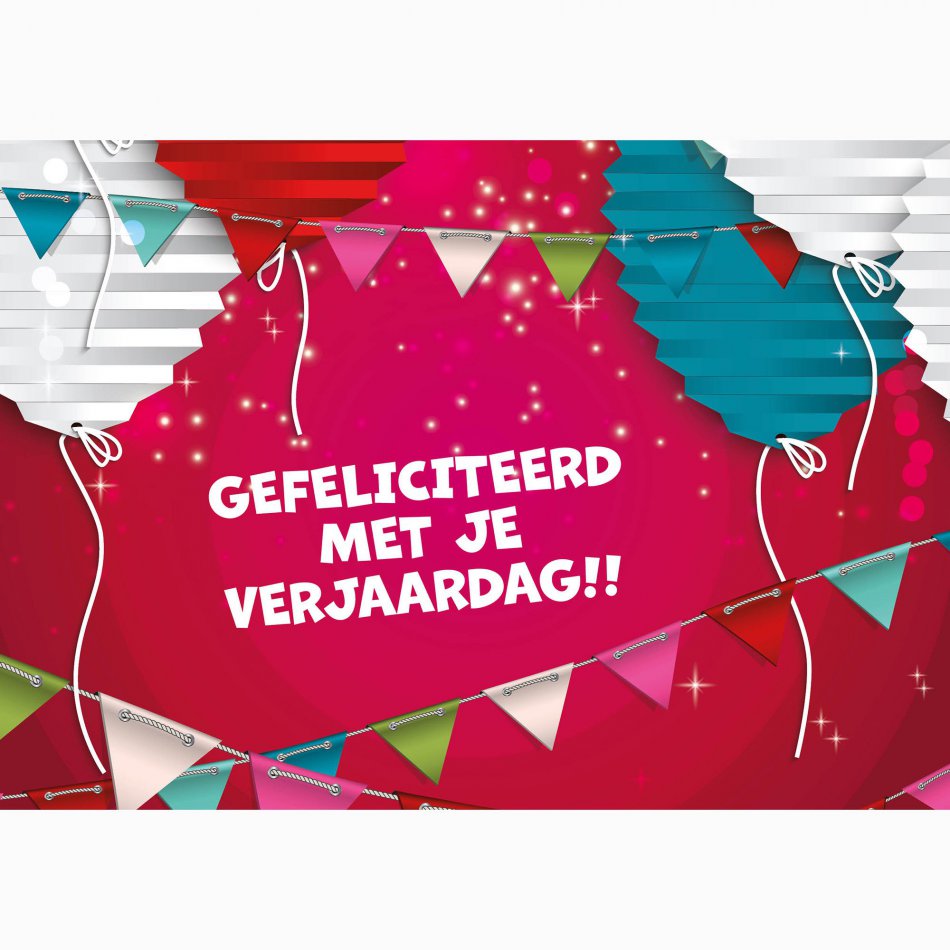 Verjaardag Gefeliciteerd Vlaggetjes