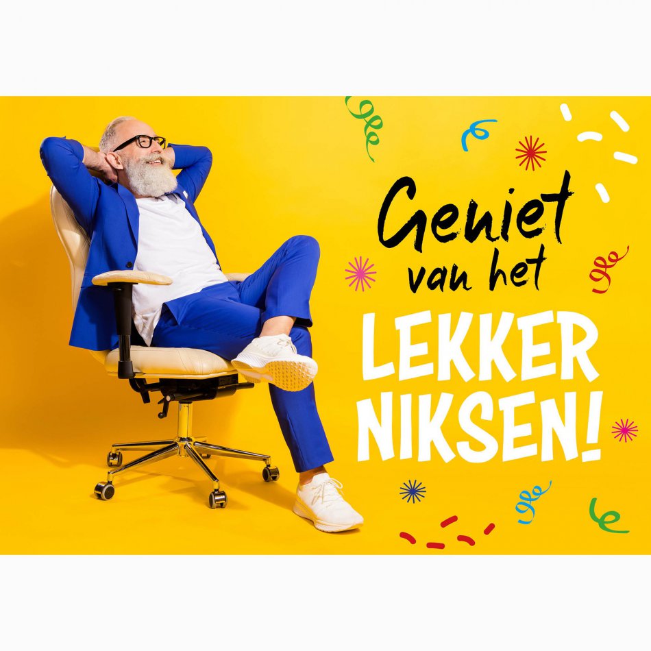 Pensioen Geniet van het lekker niksen