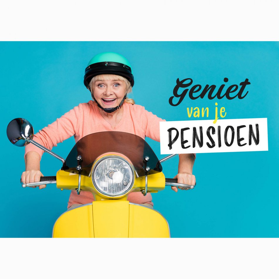 Pensioen Geniet van je pensioen - scooter