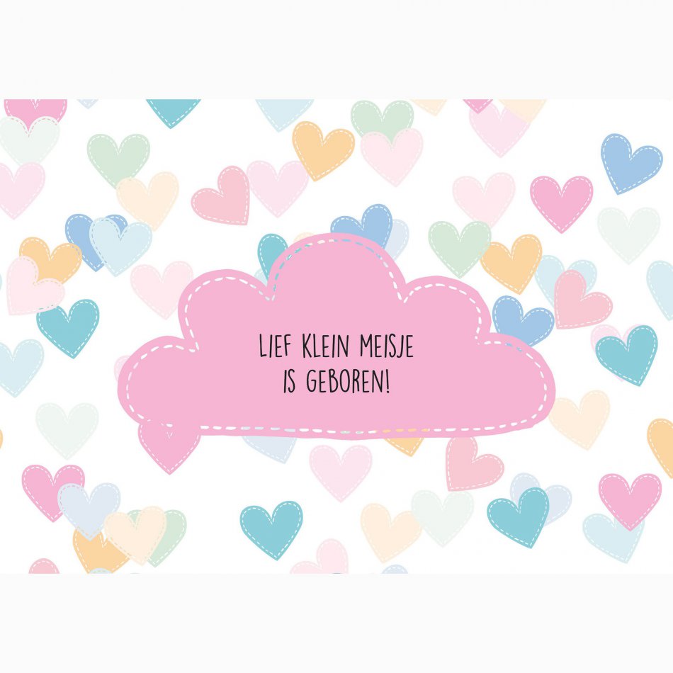 Geboorte Lief klein meisje is geboren