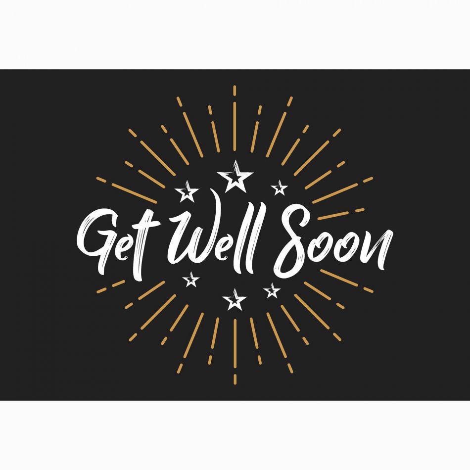 Beterschap Get well soon - stars