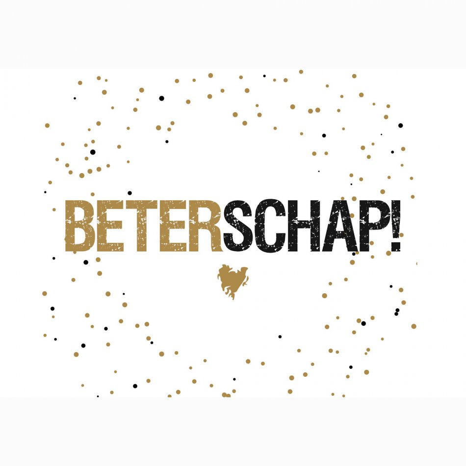 Beterschap Black & gold dots