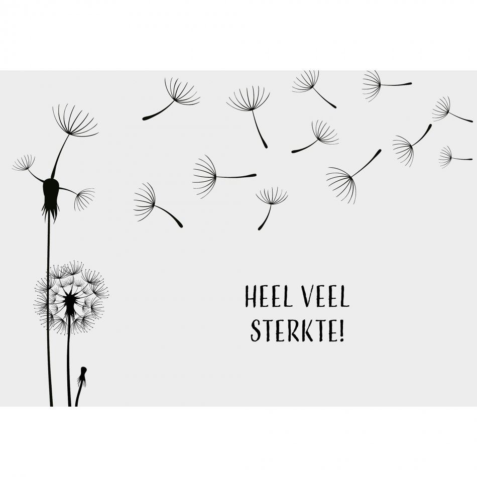 Kaart Condoleance Dandelion