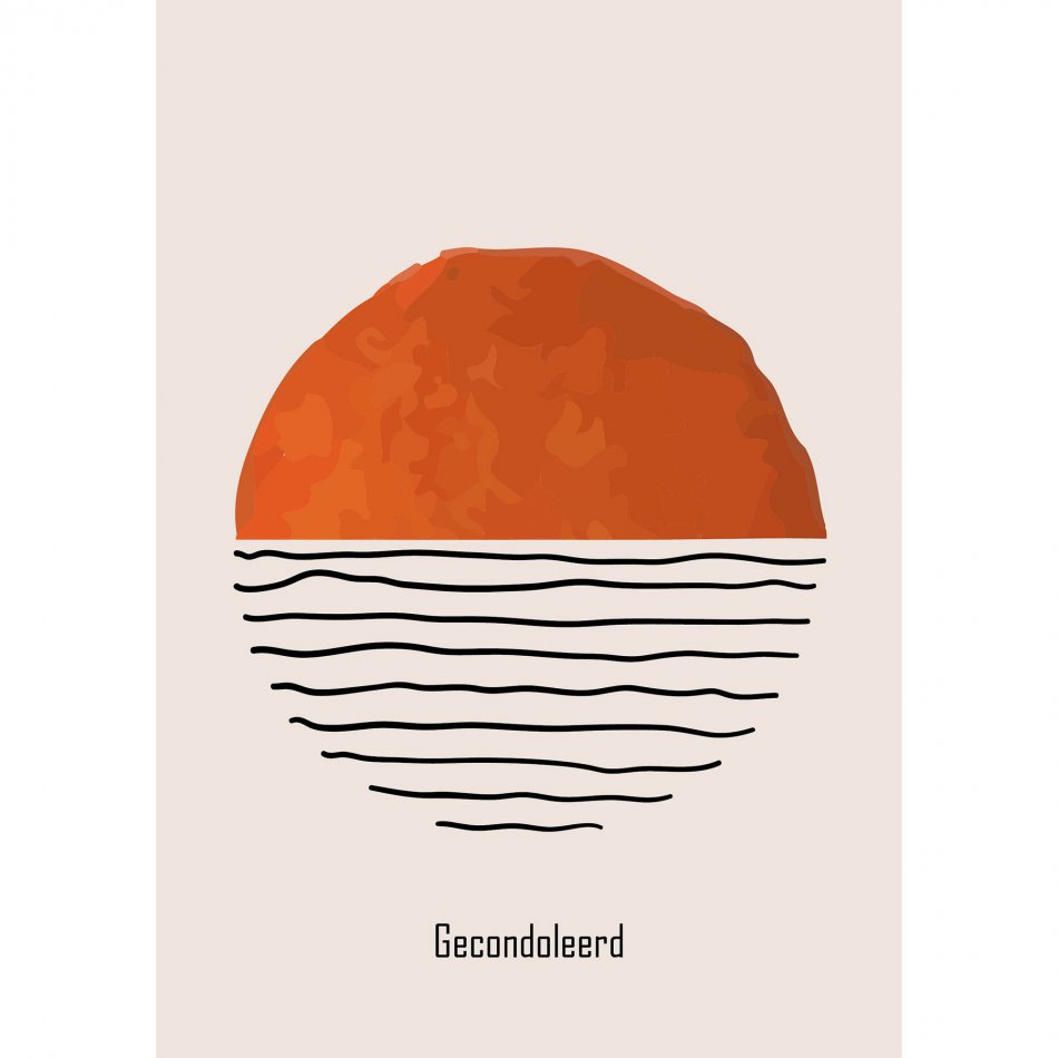 Kaart Condoleance Sunset
