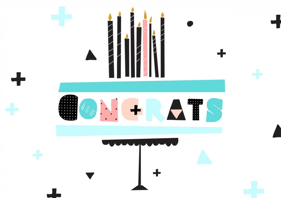 Verjaardag Congrats candles