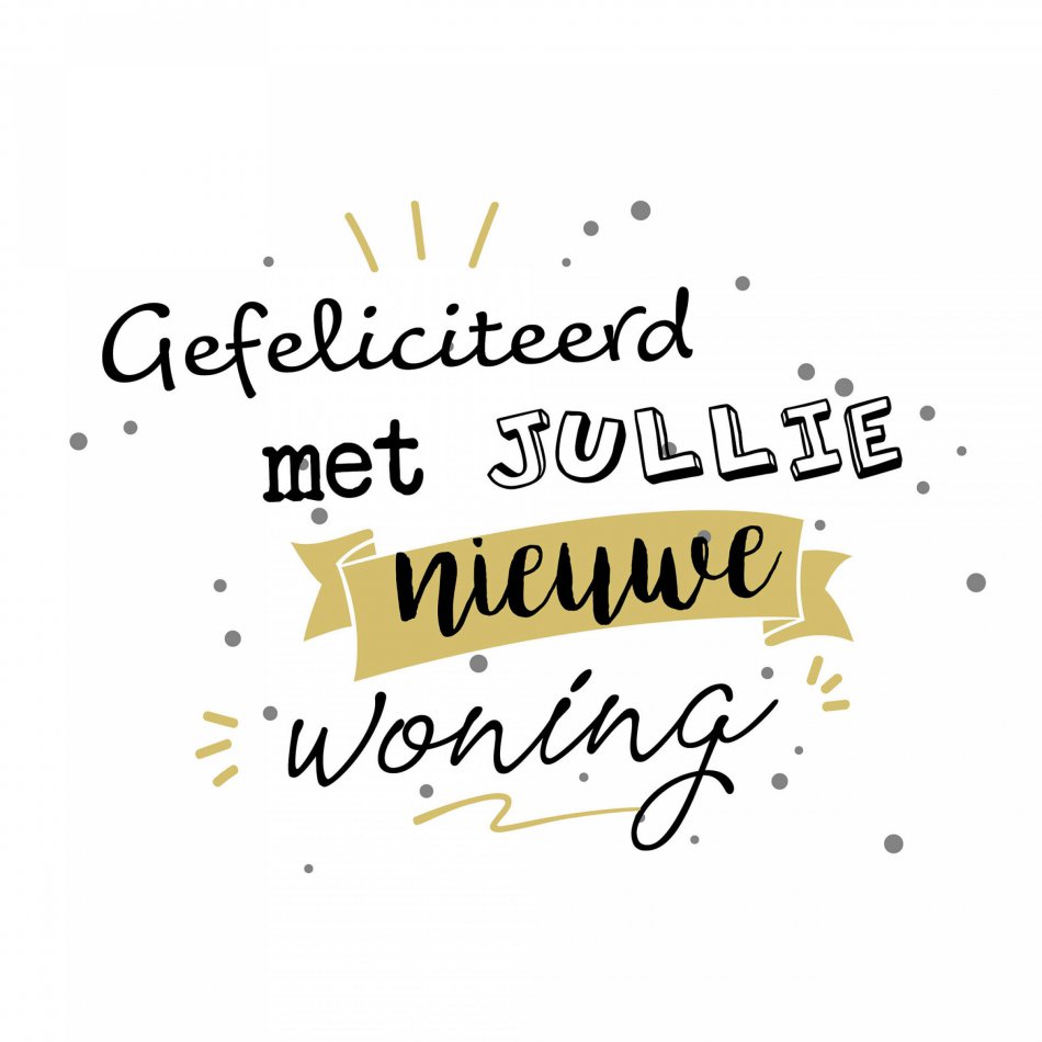 Verhuizing Gefeliciteerd sparkle