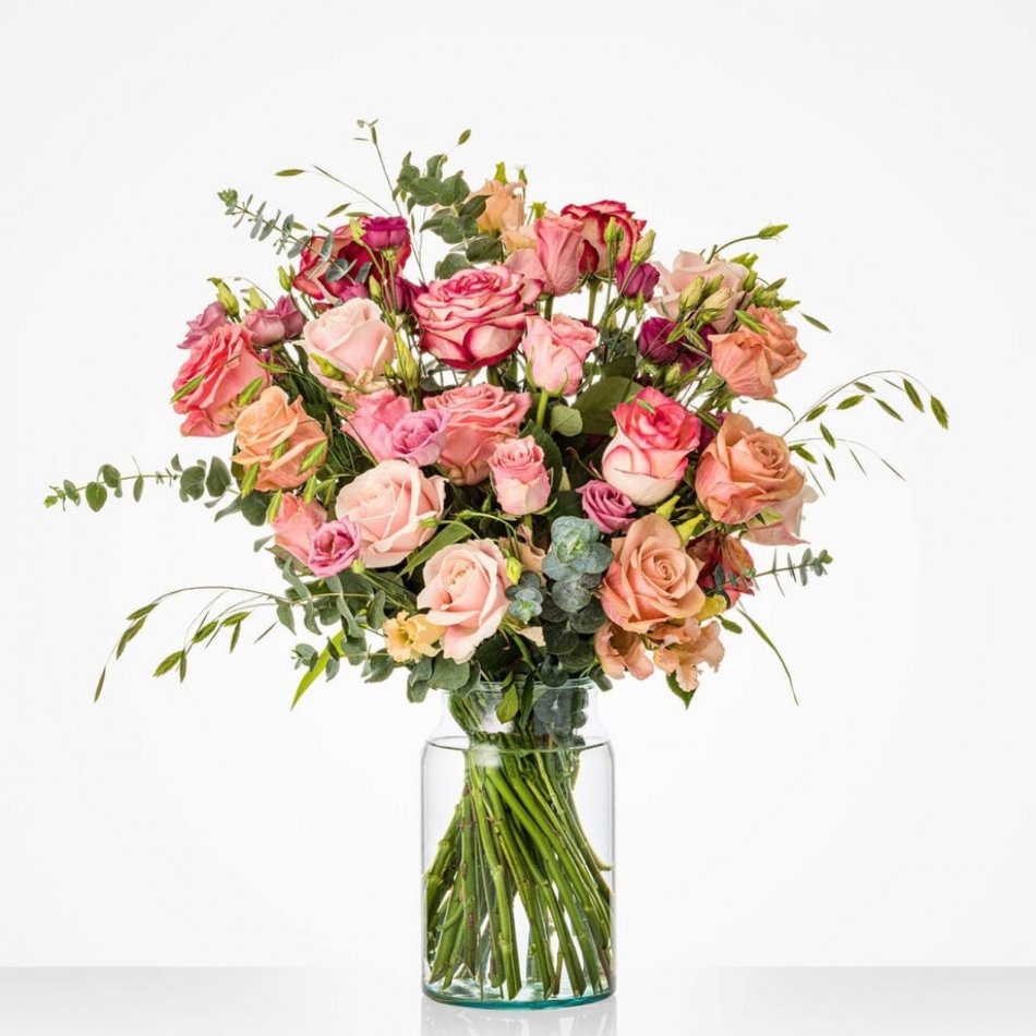 Roze Rozen groot