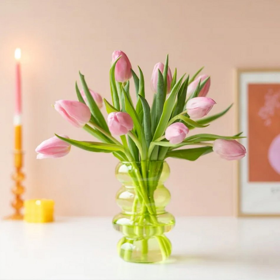 Brievenbus Tulpen Roze