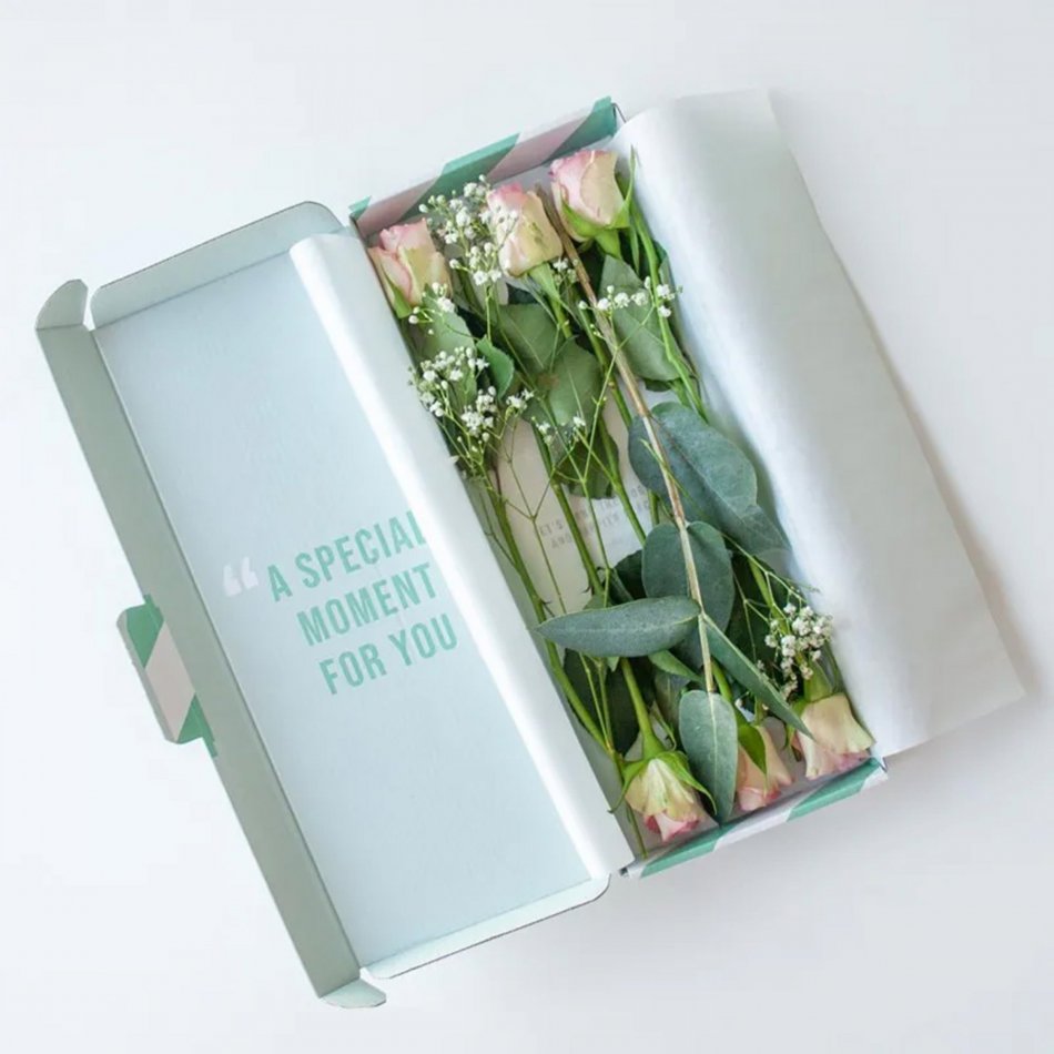 Brievenbus Rozen Boeketje Stralend