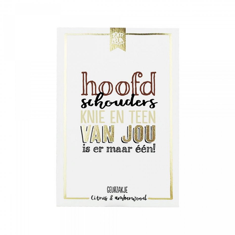 Geurzakje - Hoofd schouder